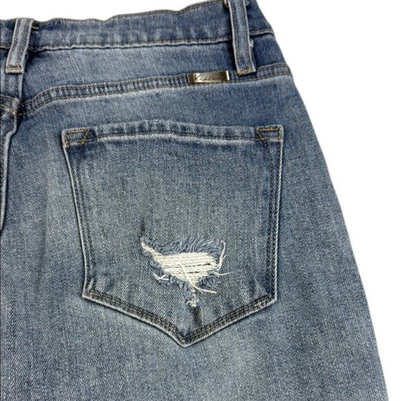 KanCan Jeans Straight Distressed High Rise Women's Size 28 - Picture 2 of 10